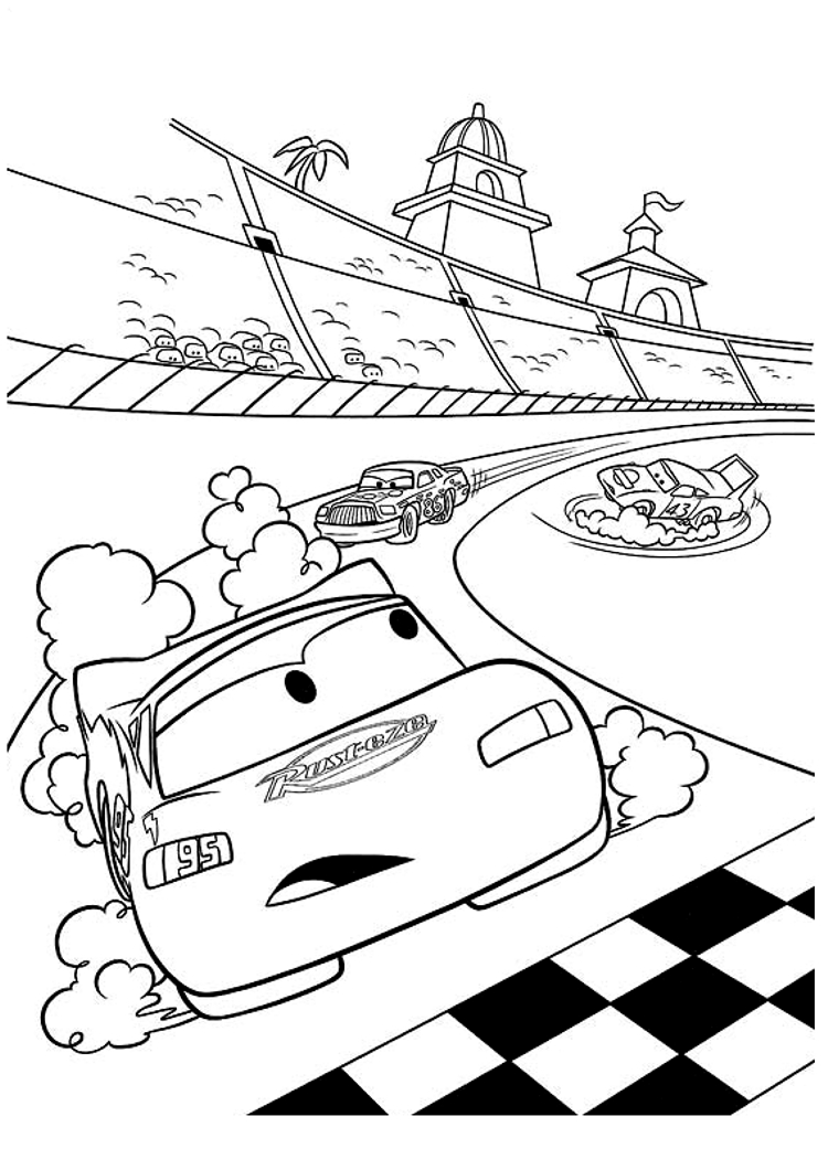 desenhos para colorir carros da disney